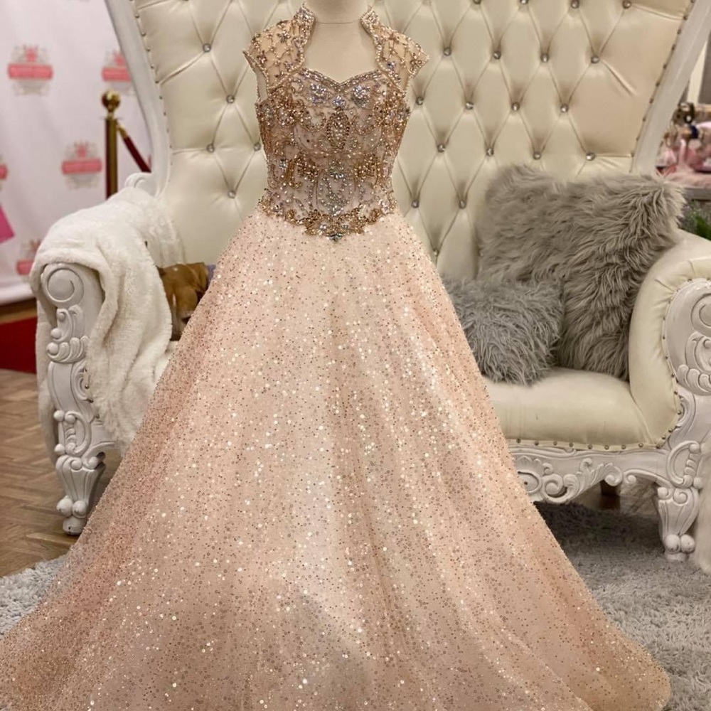 SOLD Ritzee Rose Gold Dress